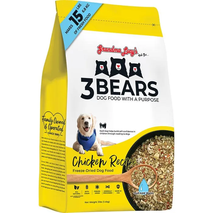 Grandma Lucy's Dog Food 3 Bears Chicken 3#