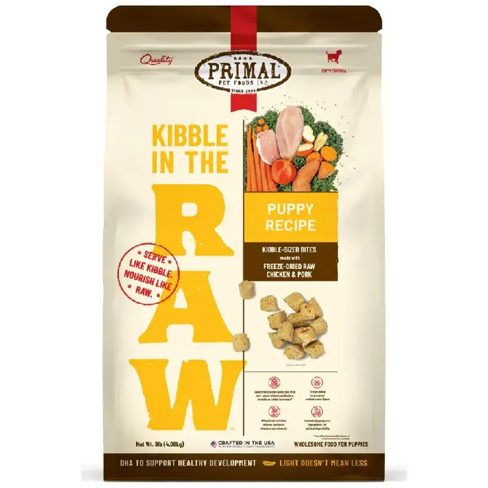 PRIMAL KITR DF PUP CHICKEN PORK 9LB
