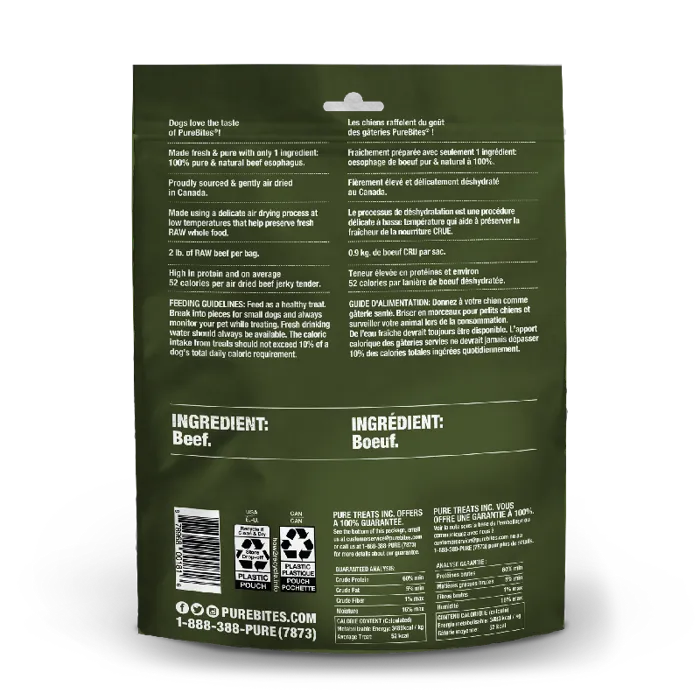 PUREBITE AIR DRIED JERKY BEEF 7.5OZ