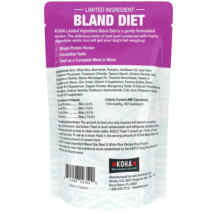 KOHA BLAND DPK BEEF RICE 12.5OZ