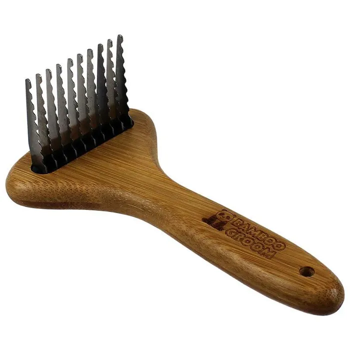 Bamboo Groom Dematting Rake Bamboo Large