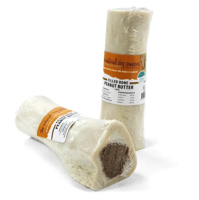 Natural Dog Peanut Butter Filled Bone 5-in