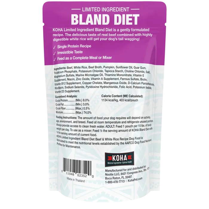 KOHA BLAND DPK BEEF RICE 12.5OZ
