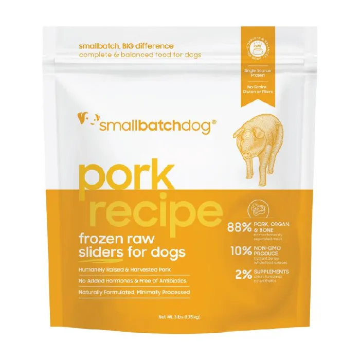 SB RAW DF SLIDERS PORK 3LB