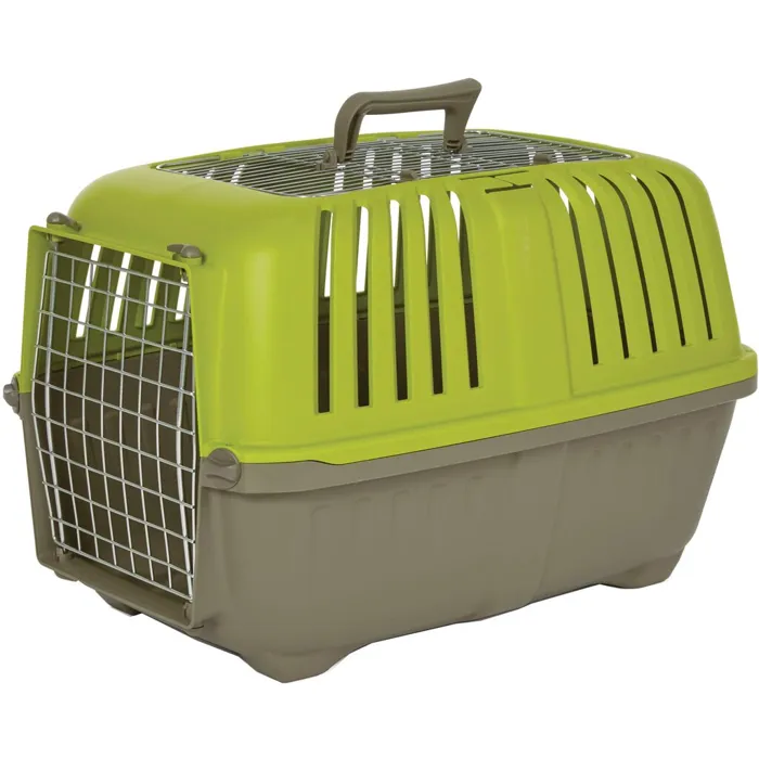 Spree Double Door Travel Carrier Grn 24-in