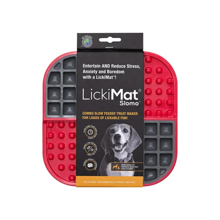 LICKIMAT SLOMO DOG RED